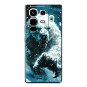 Чехол с принтом «Полярный медведь» для Infinix Note 50 Pro