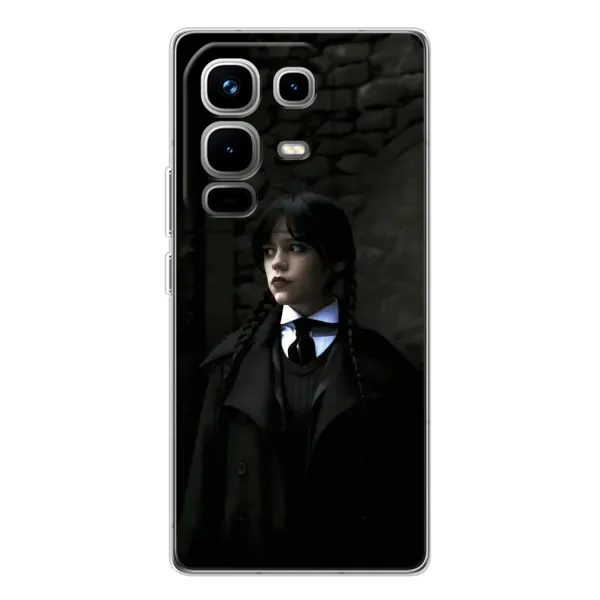 Чехол с принтом «Темный стиль Уэнздей» для Infinix Note 50 Pro Чехол с принтом «Темный стиль Уэнздей» для Infinix Note 50 Pro