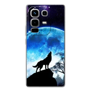 Захисні чохли для Ноте 50 Про (AlphaPrint) (ХІТ продаж) ВОВК (Вовк на місяць)