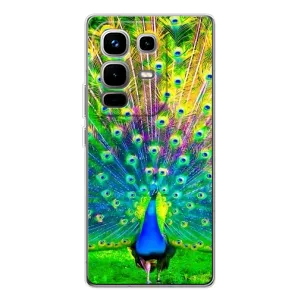 Чохол з пташками на Infinix Note 50 Pro (VPrint) (Яскравий Павлин)