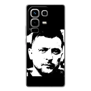 Чохол для Infinix Note 50 Pro (AlphaPrint - с принтом Зеленського) (Зеленский АРТ)