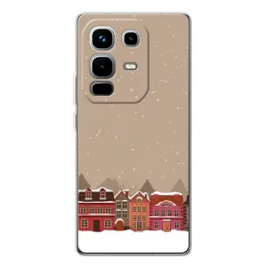 Новорічні, Святкові Чохли для Infinix Note 50 Pro - 2024 год (Зимове місто)