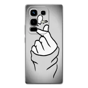 Чохол з принтом для Infinix Note 50 Pro (AlphaPrint - Знак сердечка) (Значок Love)