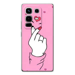 Чохол з принтом для Infinix Note 50 Pro (AlphaPrint - Знак сердечка) (Знак Love)