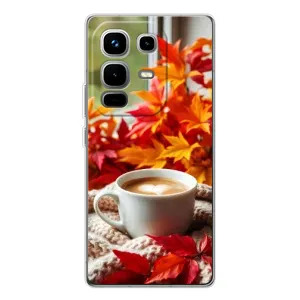 Чехол с уникальным дизайном «Осень с кофе» для Infinix Note 50