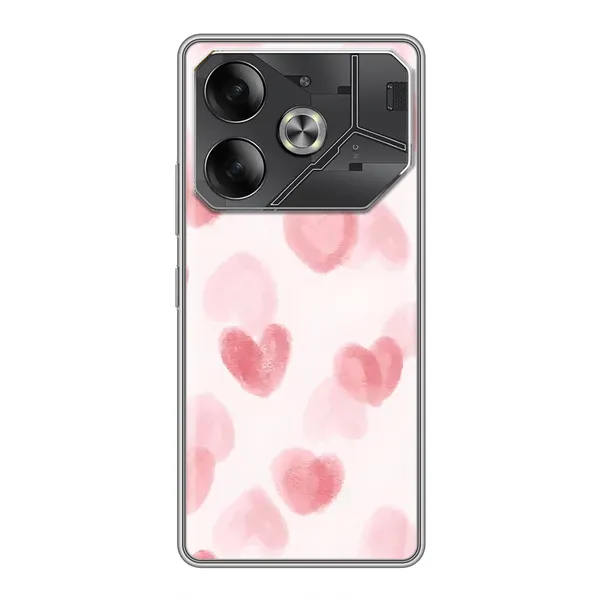 Чехол с принтом «Розовые сердечки» для Infinix Note 60 Ultra Чехол с принтом «Розовые сердечки» для Infinix Note 60 Ultra
