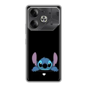 Чохол з принтом Стіч на Infinix Note 60 Ultra (Стіч на чорному)