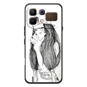 Чохол з друком для Infinix Note 60 - (Мода) (AlphaPrint) (Фото дівчини)