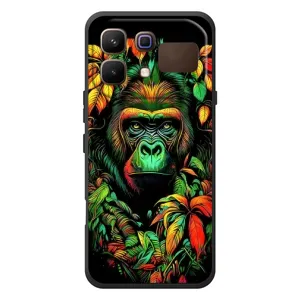 Чохол з Мавпами Infinix Note 60 - (AlphaPrint) (Мавпа в квітах)