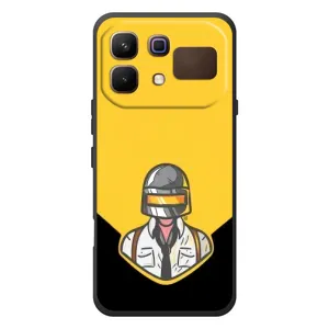 Чеjхол PUBG для Інфінікс Ноут 60 (AlphaPrint) (Пабг в шоломі)