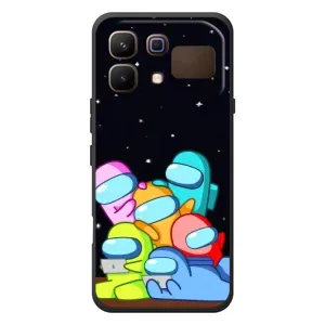 Чехол Амонг Ас для Infinix Note 60 (AlphaPrint) (Скины в космосе)