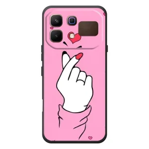 Чохол з принтом для Infinix Note 60 (AlphaPrint - Знак сердечка)