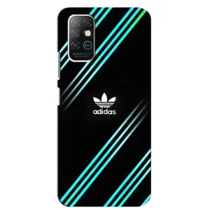 Чехлы Адидас для Infinix Note 8 (AlphaPrint) (Адидас с полосами)
