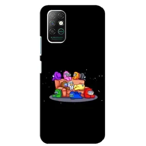 Чехол Амонг Ас для Infinix Note 8 (AlphaPrint) (Амонг-ас)