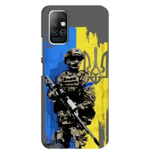 Чехлы с картинкой ЗСУ для Infinix Note 8 (AlphaPrint) (АРТ солдат)