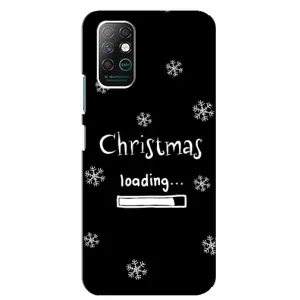 Рождественские, Праздничные Чехлы для Инфиникс Ноут 8 (Christmas loading)