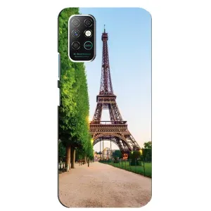 Чехол Эйфелева Башня для Infinix Note 8 - (AlphaPrint) (Дорога в Париж)
