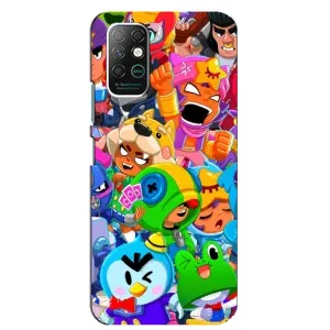 Чехол для Infinix Note 8 Бравл Старс (VPrint) (герои Бравл Старс)
