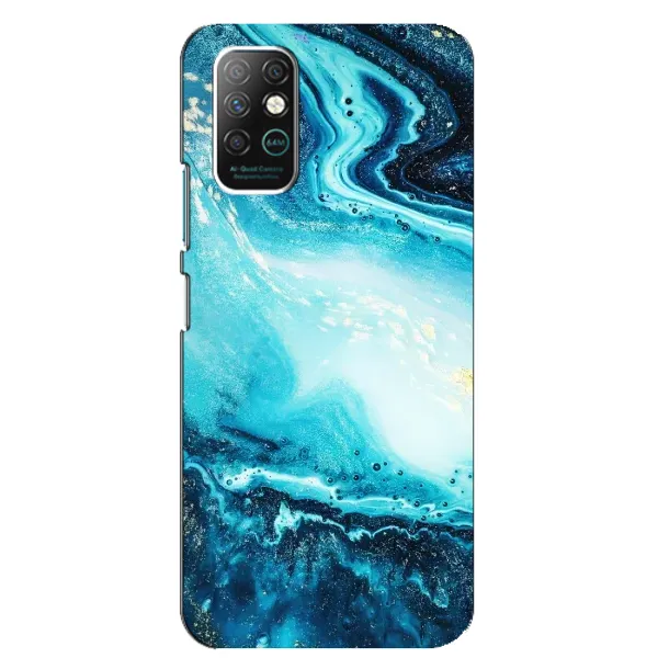 Чехол с принтом «Голубой мрамор» для Infinix Note 8