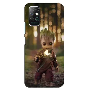 Чехол МАРВЕЛ для Инфиникс Ноут 8 (AlphaPrint) (I am Groot)