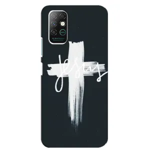 Чехол для Infinix Note 8 (AlphaPrint) - (Христианские) (Иисус)