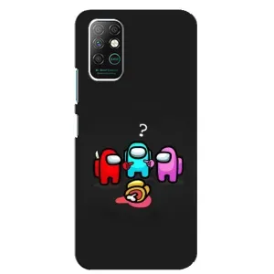 Чехол Амонг Ас для Infinix Note 8 (AlphaPrint) (Импостер)