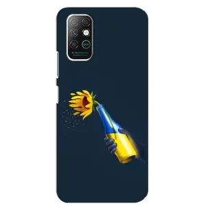 Чехол для Патриота Украины Infinix Note 8 - (AlphaPrint) (Коктейль молотова)