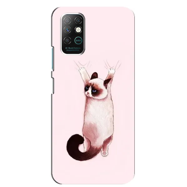 Чохол з принтом «Котик падає» для Infinix Note 8