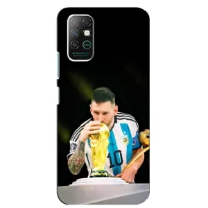 Чехлы для Infinix Note 8 (Leo чемпион) (AlphaPrint) (Кубок Месси)