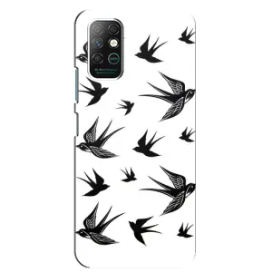 Чехол с птицами на Infinix Note 8 (VPrint) (Ласточки)