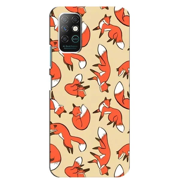 Чохол з принтом «Лисички» для Infinix Note 8 Чохол з принтом «Лисички» для Infinix Note 8