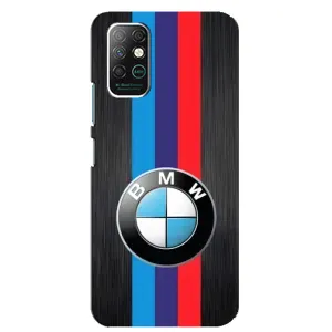 Чехол для Инфиникс Ноут 8 - с принтом БМВ (AlphaPrint) (Лого BMW)