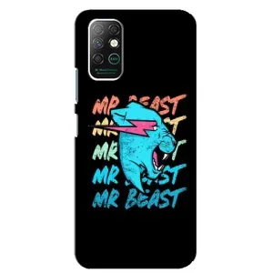 Чехлы Мистер Бист для Инфиникс Ноут 8 (logo Mr beast)