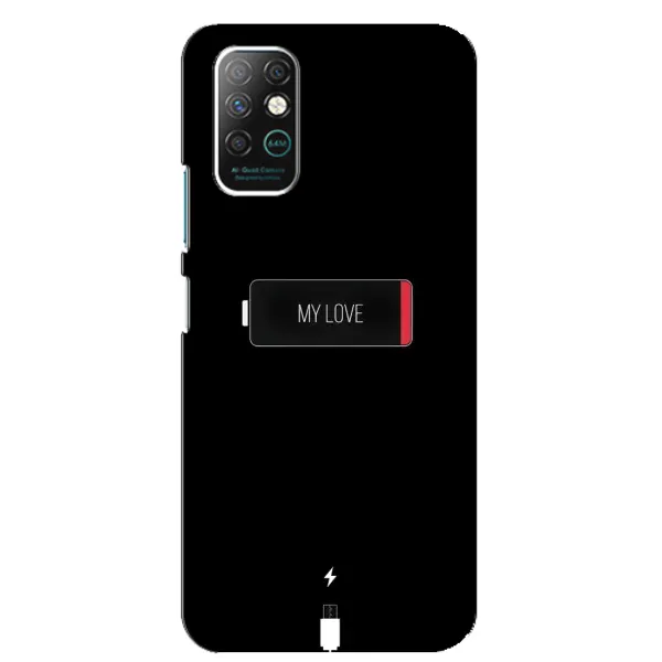 Чехол с принтом «Love battery» для Infinix Note 8