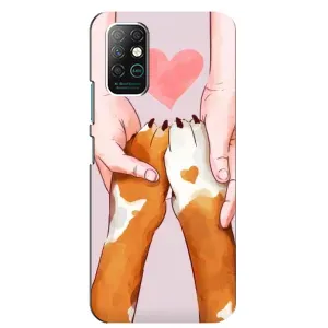 Чехлы с собаками для Infinix Note 8 (VPrint) (Любовь к собакам)