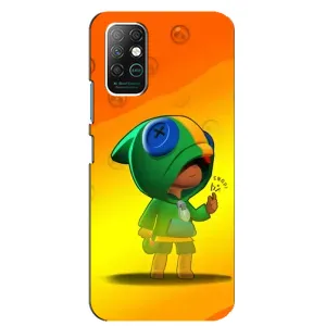 Чехол для Infinix Note 8 Бравл Старс (VPrint) (Мальчик Леон)
