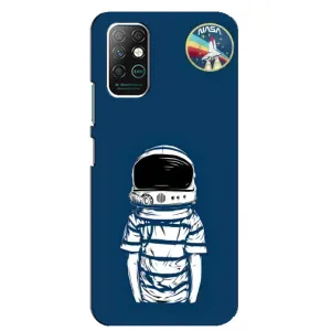 Чехол NASA для Infinix Note 8 (AlphaPrint) (Мальчик в шлеме)