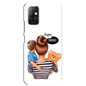 Чехол с печатью для Infinix Note 8 - (Мама с ребенком) (AlphaPrint) (Мама с сыном)