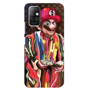 Брендновые Чехлы для Infinix Note 8 - (PREMIUMPrint) (Mario LV)