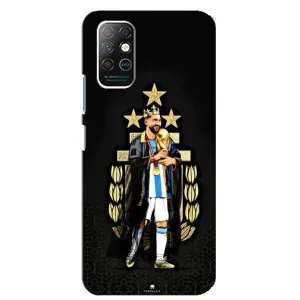 Чехлы для Infinix Note 8 (Leo чемпион) (AlphaPrint) (Месси Король)