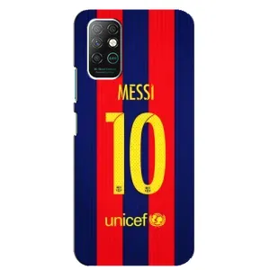 Чехлы Месси для Infinix Note 8 (AlphaPrint) (Messi Barca 10)