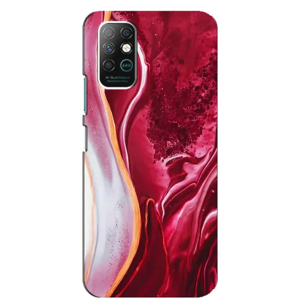 Чохол з принтом «Мрамор червоний» для Infinix Note 8