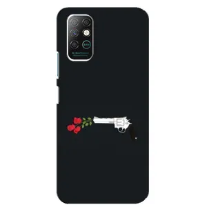 Чехлы (ART) Цветы на Infinix Note 8 (VPrint) (Неожиданные цветы)