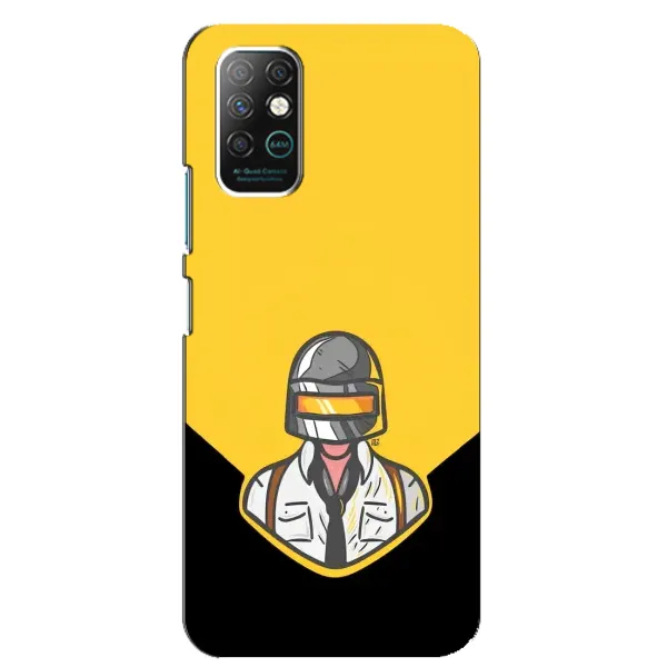 Чохол з принтом «Пабг в шоломі» для Infinix Note 8