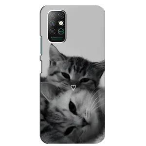 Чехол с принтом «Пара котов» для Infinix Note 8