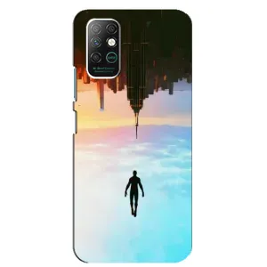 Чехол с человеком пауком для Infinix Note 8 - (AlphaPrint) (Паук человек)