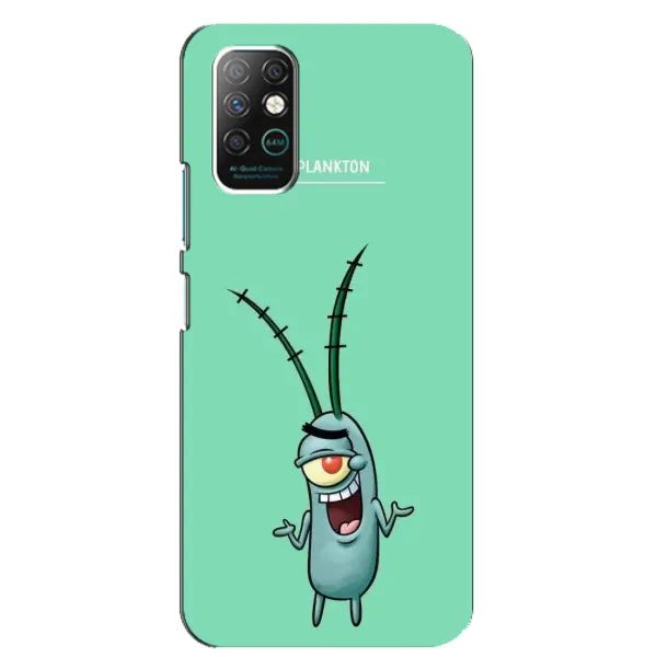 Чехол с принтом «Персонаж Планктон» для Infinix Note 8 Чехол с принтом «Персонаж Планктон» для Infinix Note 8