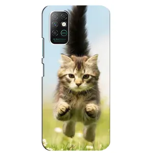 Чехлы с Котиками для Infinix Note 8 (VPrint) (Прыжок кота)