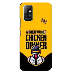 Чехол PUBG для Инфиникс Ноут 8 (AlphaPrint) (Pubg шлем)