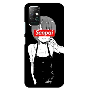 Чехлы Персонажи Аниме Наруто для Infinix Note 8 (AlphaPrint) (Senpai)